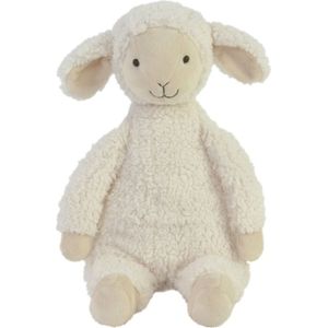 Happy Horse Lam Leo Knuffel 38cm - Wit - Baby knuffel