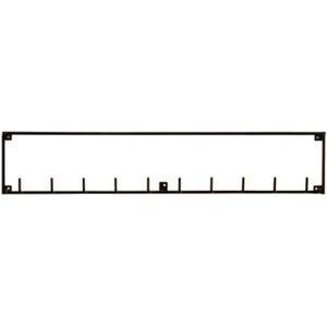 WOOOD Meert Kapstok 10 Haken - Metaal - Zwart - 16x82,8x3,5