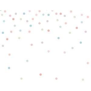 Estahome Confetti Dots Fotobehang  - 2 x 2,79 m - Roze / Groen / Blauw