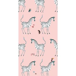 KEK AMSTERDAM Zebra Behang - Pink