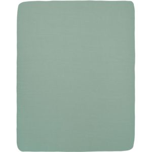 Meyco Baby Uni hoeslaken boxmatras - stone green - 75x95cm