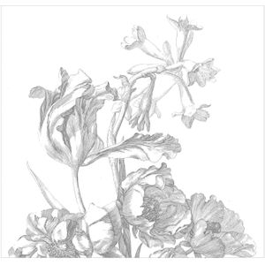 KEK AMSTERDAM Behang - Engraved Flowers II - 6 Banen