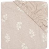 Jollein - Hoeslaken Jersey 60x120cm - Wieg, Ledikant, Babybed - Twig - Wild Rose