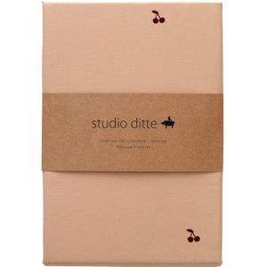 Studio Ditte kinderdekbedovertrek kersen 140x200/60x70 - roze