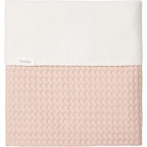 Koeka Amsterdam Wafel Ledikantdeken - Cotton Fleece  - Rosa Salt