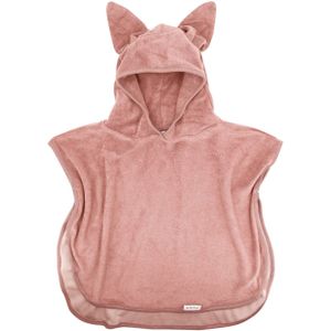 Bamboom Poncho - Badstof - Oud Roze - 0-2 Jaar