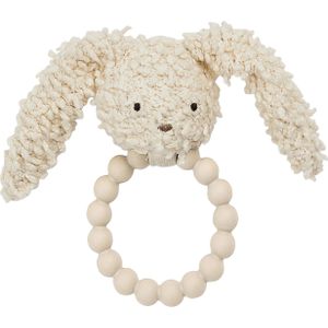 Smallstuff Rammelaar Rabbit Met Bijtring Off White Bouclé