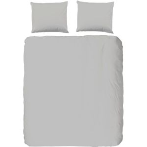 Muller Textiel Good Morning Cotton Dekbedovertrek Light Grey 140 x 220 cm