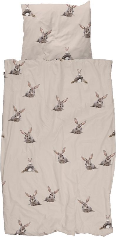 Dekbedovertrek - Grijs - Katoen - Eenvoudig Design