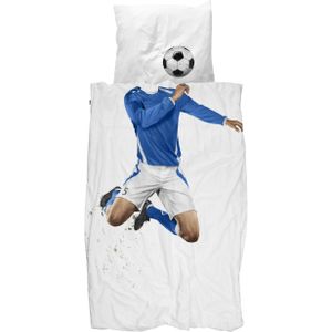 Snurk Soccer Champ Dekbedovertrek Blue 140 x 200/220 cm