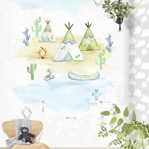 Behangexppresse Behang - Kay and Liv Tipi Time- INK7006 - Groen