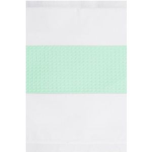 BINK Bedding Ledikantlaken Wafel (Pique) mint 100 x 150 cm