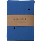 Studio Ditte Dekbedovertrek - Speelse Blokjes - 140 x 220 cm - Kobaltblauw