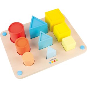 Janod Essential Volumes - Educatief houten speelgoed voor kinderen vanaf 12 maanden