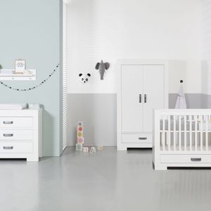 Kidsmill Brent Babykamer Wit | Bed Incl. Lade 70 x 140 cm + Commode