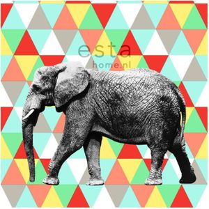 Estahome Olifant Behang Multicolour