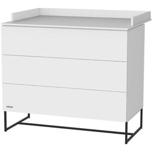 Kidsmill Modular 2 Commode 3L Mat Wit - Zwart - Mat Wit Extra Diep