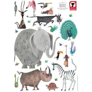 KEK AMSTERDAM Animals Fiep Muursticker 85 x 119 cm