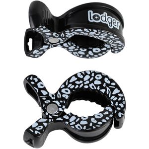 Lodger Swaddle Printed Clips Black Dot 2 Stuks