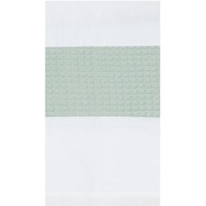 BINK Bedding Wieglaken Wafel (Pique) olijf 75 x 100 cm