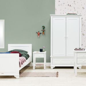 Bopita Charlotte Kinderkamer Wit | Bed 90 x 200 + Kast 3-Deurs