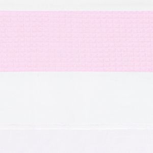 BINK Bedding Ledikantlaken Wafel (Pique) roze 100 x 150 cm