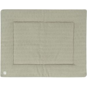 Jollein Grain Knit Boxkleed - 75 x 95 cm - Olive Green