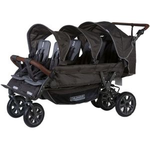 Childhome Sixseater Autobrake Meerlingwagen Antraciet