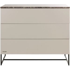 Kidsmill Modular 2 Commode 3L Mat Oatmeal - Zwart - Warm Taupe