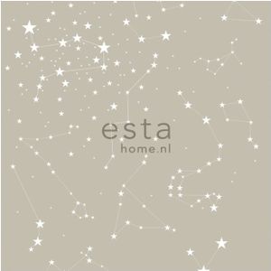 Estahome Starry Night Behang Taupe