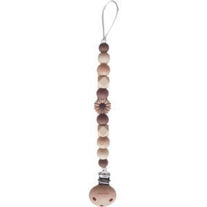 Chewies & More Daisy Speenclip - Wood Brown