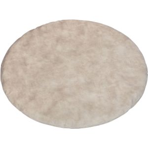 Kidsmill Velours Boxmatras Hoes Rond Naturel 90 cm