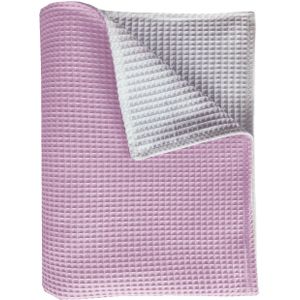 Bink Bedding Pique Ledikantdeken Roze / Wit 100 x 150 cm