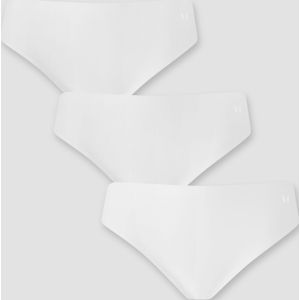 MP naadloos middelhoog bikinibroekje voor dames (verpakking met 3 stuks) - Wit - XS