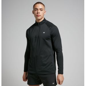 MP trainingstrui met kwartrits voor heren - Zwart - XS