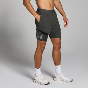MP Tempo 2-in-1 short voor heren - Nachtgrijs - XS