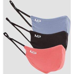 MP masker (3 stuks) - Zwart / Berry Pink / Galaxy