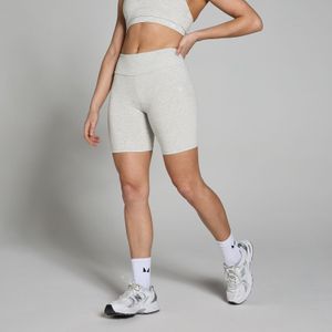 MP Basics fietsshort voor dames - Gemêleerd lichtgrijs - XS