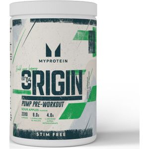Origin Stim-Free Pre-Workout - 600G - 30servings - Sour Apples