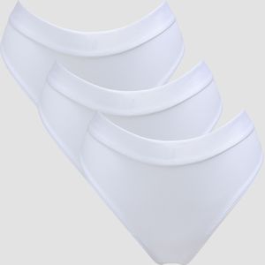 MP middelhoog bikinibroekje voor dames (verpakking met 3 stuks) - Wit - XS