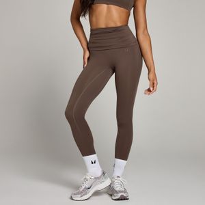 MP Studio gevouwen legging voor dames - Chocoladebruin - L