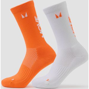 MP Move Club hardloopsokken (verpakking met twee stuks) - Oranje - UK 2-5