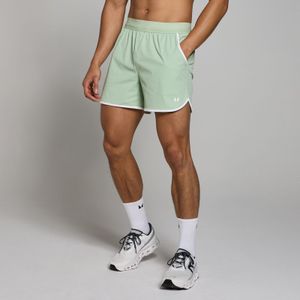 MP Tempo short met streepdetails en binnenbeenlengte van 13 cm voor heren - Vorstgroen - XS