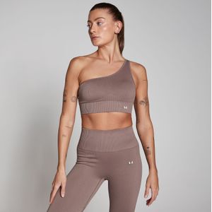 MP Tempo naadloze asymetrische beha van ribstof - Hazelnootbruin - L