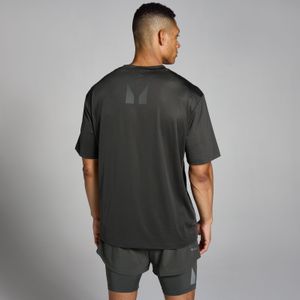 MP Tempo oversized trainingsshirt van mesh voor heren - Nachtgrijs - XS