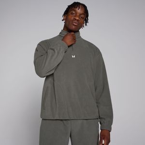 MP fleecevest met kwartrits voor heren - Metaalgrijs - XS