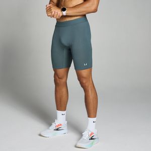 MP Velocity contrasterend basislaag short van ribstof - Donkerleigrijs - XS