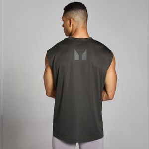 MP Tempo oversized trainingshemd van mesh voor heren - Nachtgrijs - XS