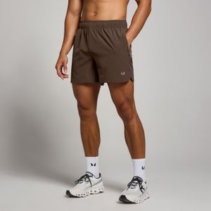 MP geweven trainingsshort met binnenbeenlengte van 13 cm voor heren - Chocoladebruin - XS