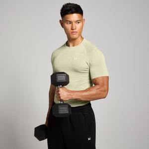 MP Tempo naadloos shirt met opdruk van pilaar voor heren - Warm saliegroen - XS